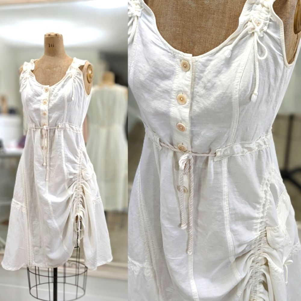 Elegant White Midi Dress